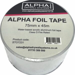 Alpha Foil Tape 75mm x 45m Foil Tape (16 per box)